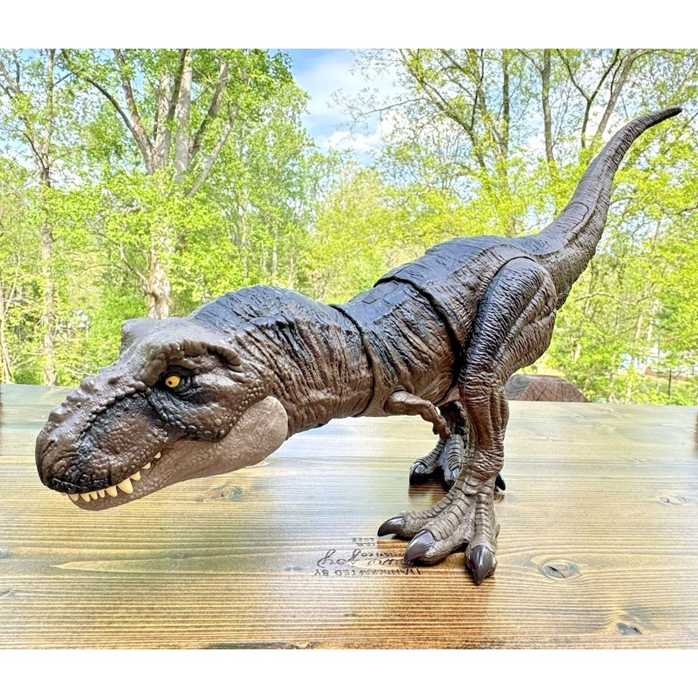 Jurassic World T Rex Dinosaur Mattel HDY55 Thrash N Devour Sound Figure Toy 2021